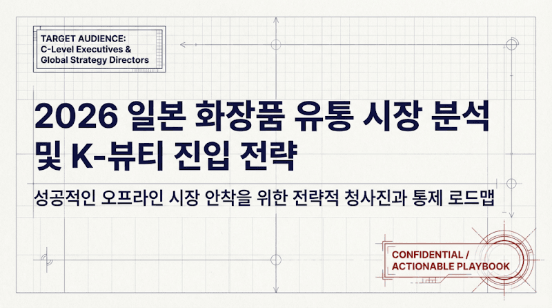 2026 일본 K-뷰티 시장: 41.4% 점유율 넘어 전국구 드럭스토어 진입 전략