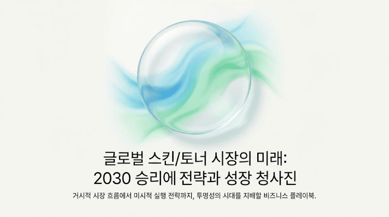 글로벌 스킨/토너 시장: 2030년 수출 성공 전략 및 성장 청사진