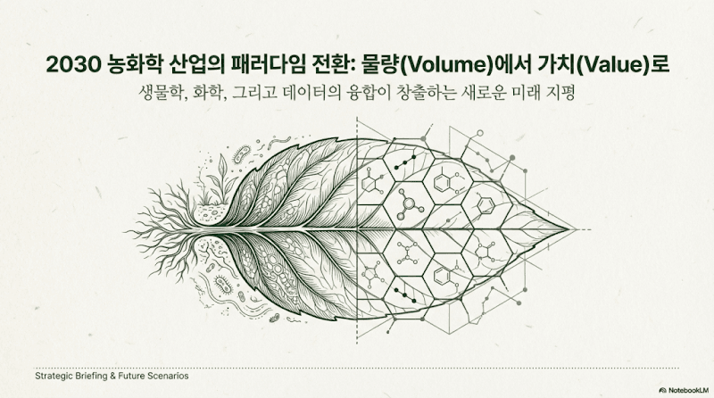 2030 농화학 시장 패러다임 전환: 935억 달러 작물 건강 시장 공략 전략