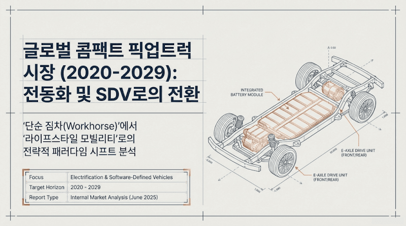 글로벌 콤팩트 픽업트럭 시장: 전동화, SDV 전환과 수출 전략 기회 (2020-2029)