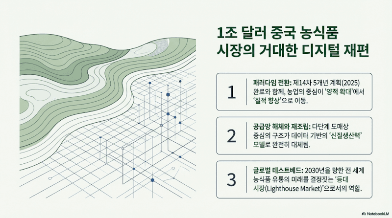중국 1조 달러 농식품 시장: 디지털 전환, 한국 수출기업 생존 전략